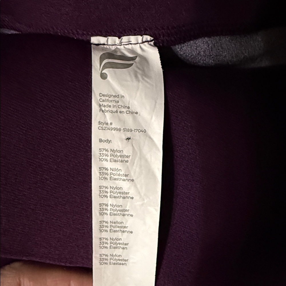 Fabletics Deep Purple High-Rise Leggings - Picture 3 of 3